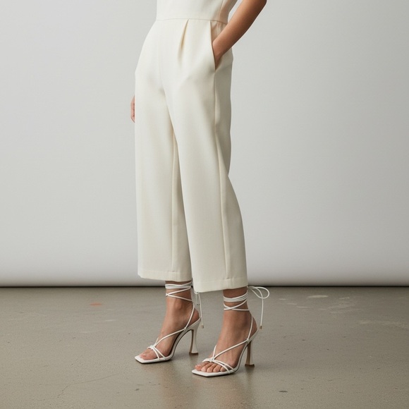 Oh Polly White Lace-Up Heels – Size 41 / US 10 – Brand New - Picture 5 of 5